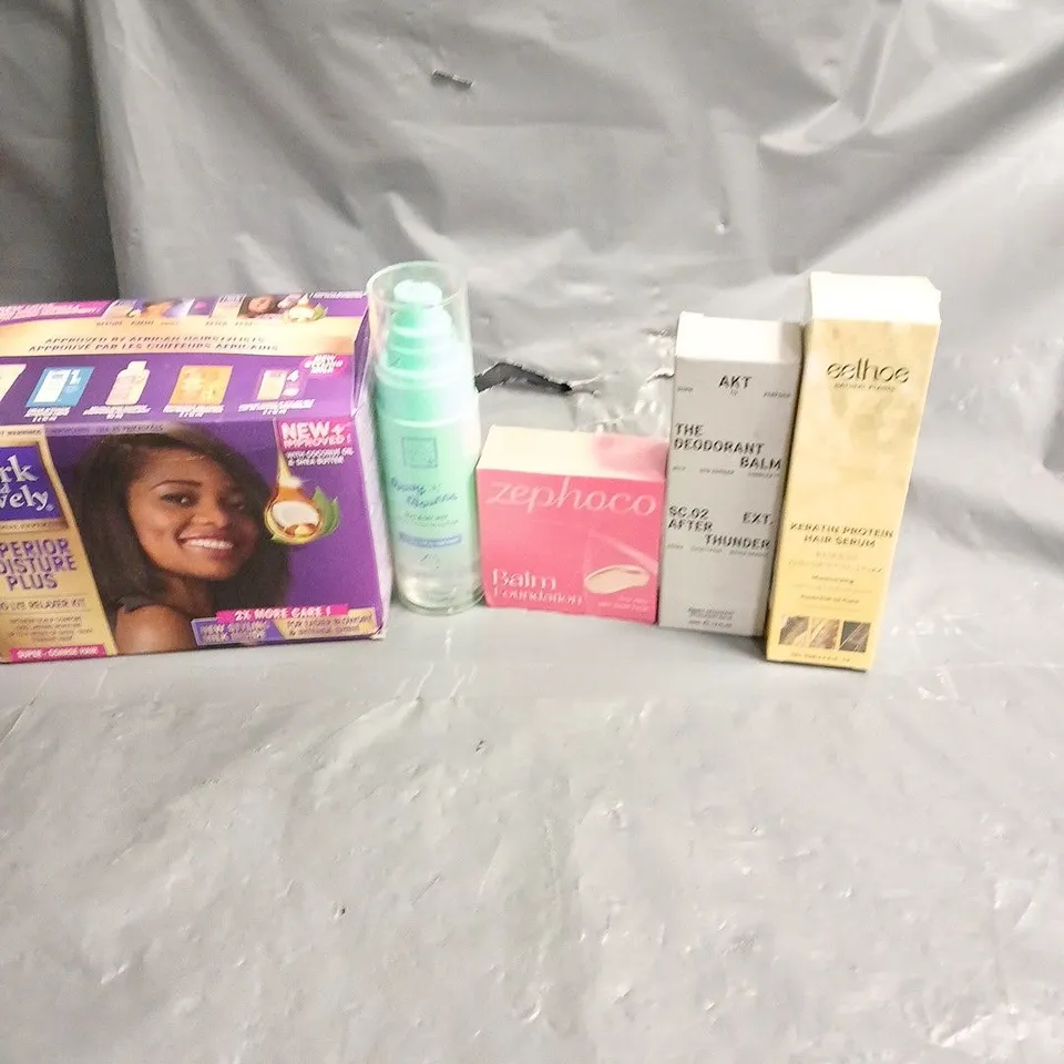 APPROXIMATELY 20 HEALTH AND BEAUTY PRODUCTS TO INCLUDE THE BEAUTY CROP SETTING MIST, ZEPHOCO BALM FOUNDATION AND EELHOE HAIR SERUM