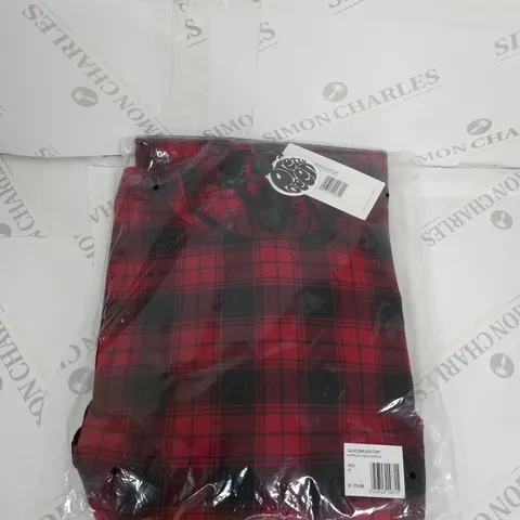 BAGGED PRETTY GREEN BUFFALO CHECK SMOCK SIZE M