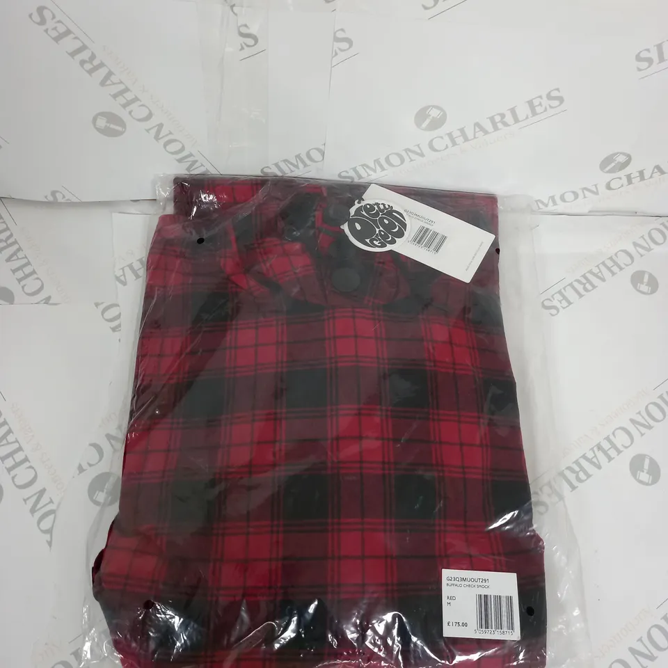BAGGED PRETTY GREEN BUFFALO CHECK SMOCK SIZE M
