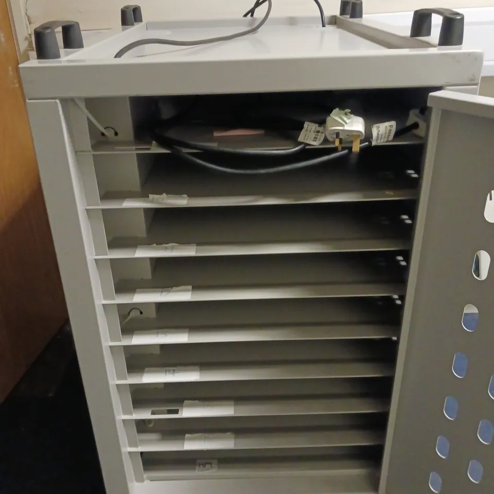 METAL FRAMED MULTI-LAYERED LAPTOP CHARGING STATION - COLLECTION ONLY