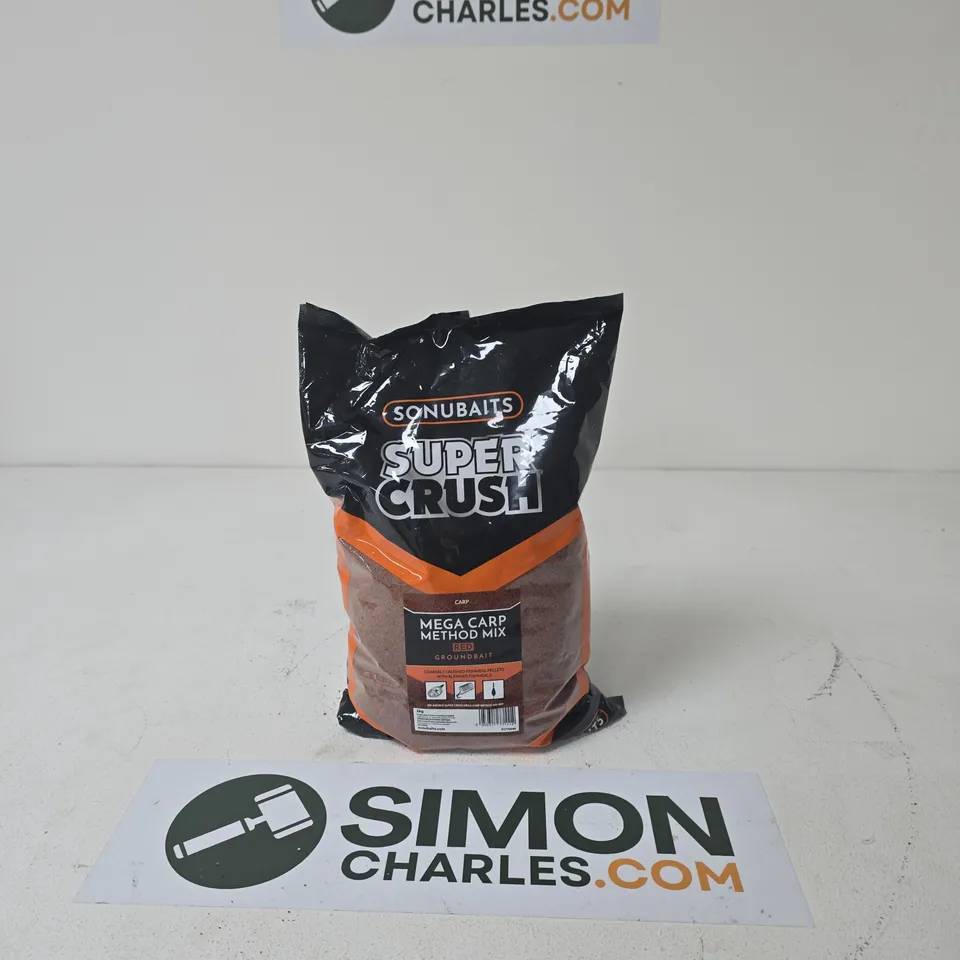 SONUBAITS SUPER CRUSH MEGA CARP METHOD MIX GROUNDBAIT – RED - 