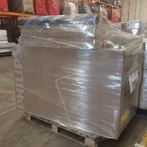 PALLET CONTAINING A LARGE QUANTITY OF ASSORTED DAMAGED TVs
