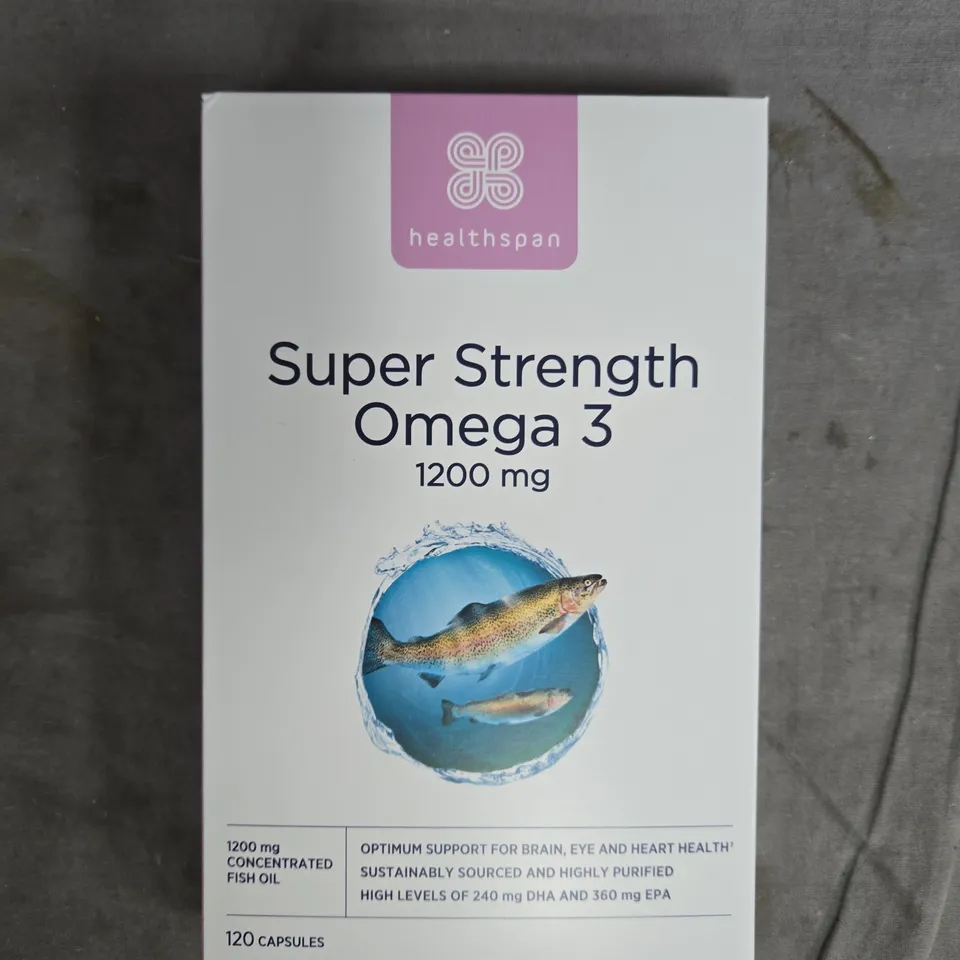 HEALTHSPAN SUPER STRENGTH OMEGA-3 1200 MG – 120 CAPSULES