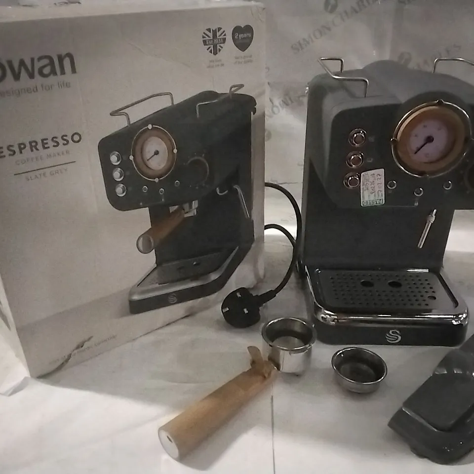 BOXED SWAN ESPRESSO COFFEE MAKER 