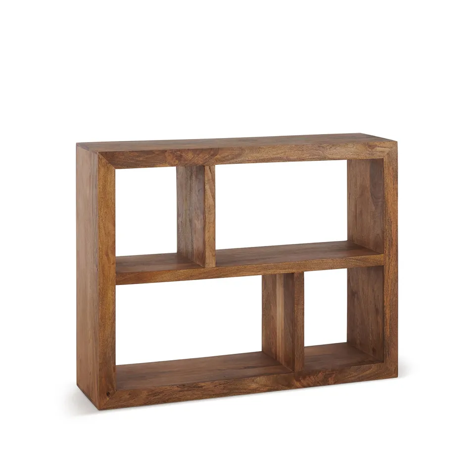 OAK FURNITURE LAND BALI SMALL SHELVING UNIT SOLID MANGO  RRP £249.99