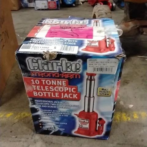 BOXED CLARKE CTBJ10 10 TONNE TELESCOPIC BOTTLE JACK