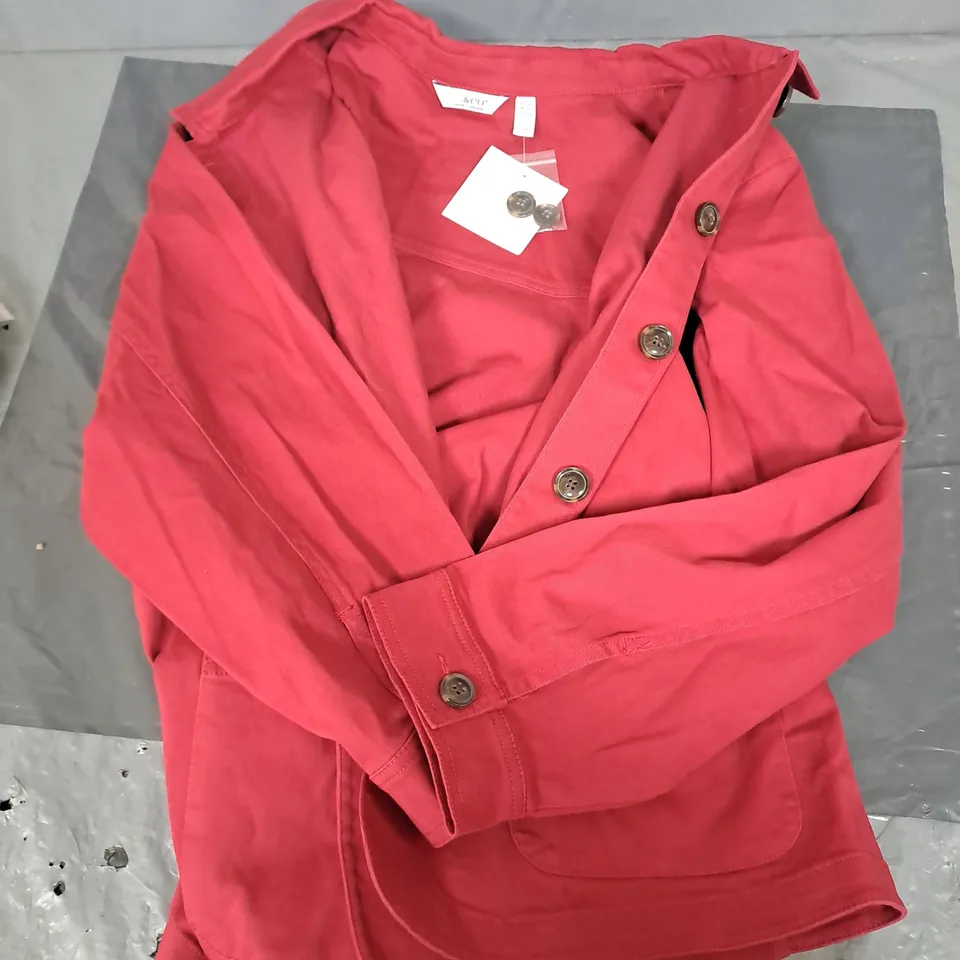 DENIM & CO PATCH POCKET DENIM JACKET - 3XL