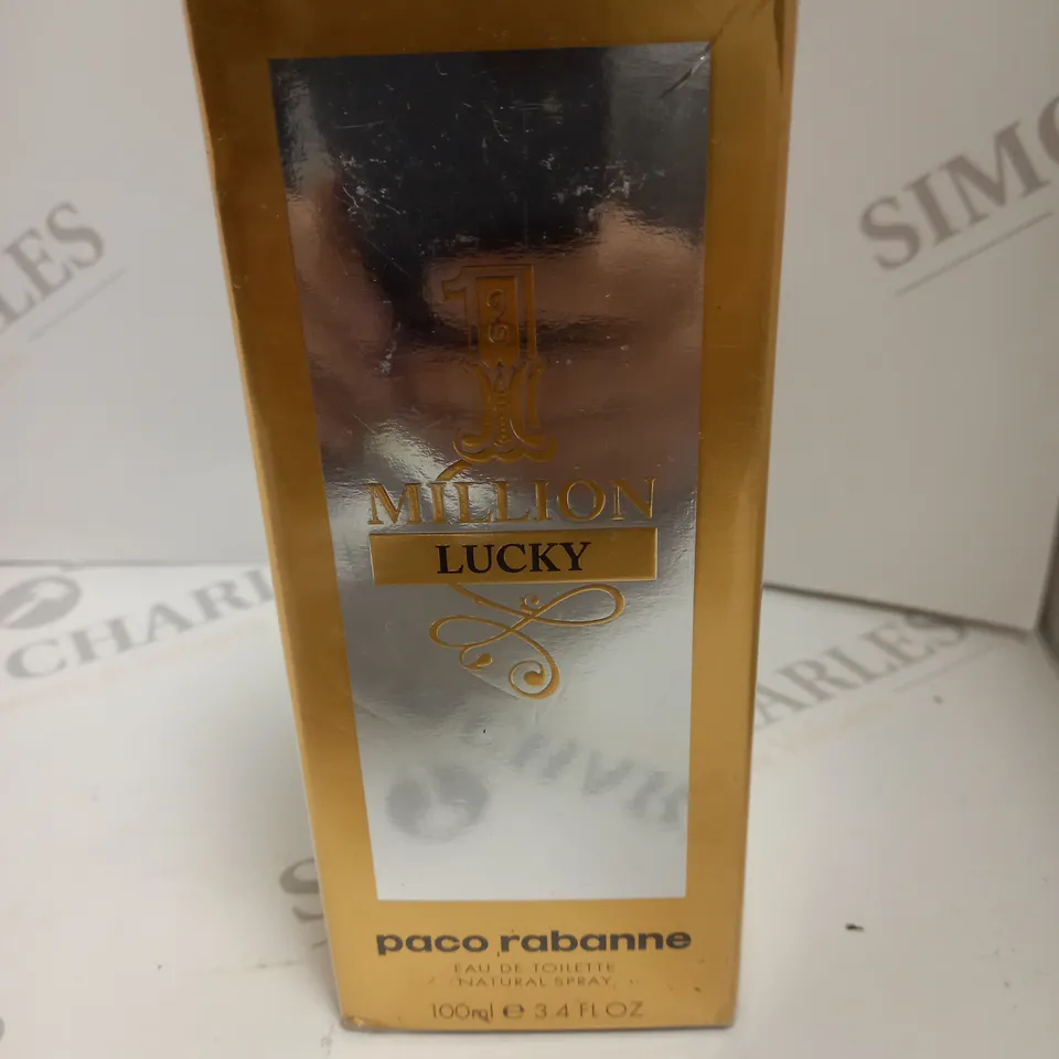 BOXED AND SEALED PACO RABANNE MILLION LUCKY EAU DE TOILETTE 100ML