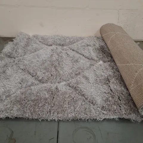BRAND NEW PACO HOME GREY PALMA RUG SIZE 80CM X 150CM
