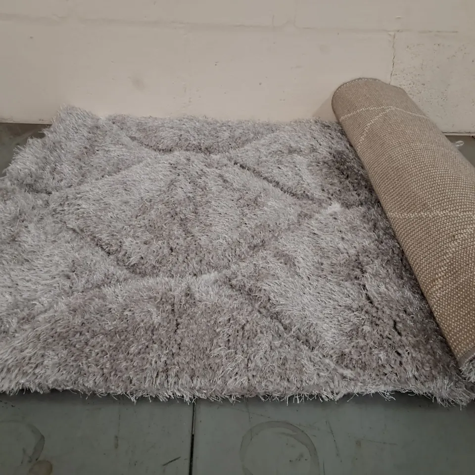 BRAND NEW PACO HOME GREY PALMA RUG SIZE 80CM X 150CM 