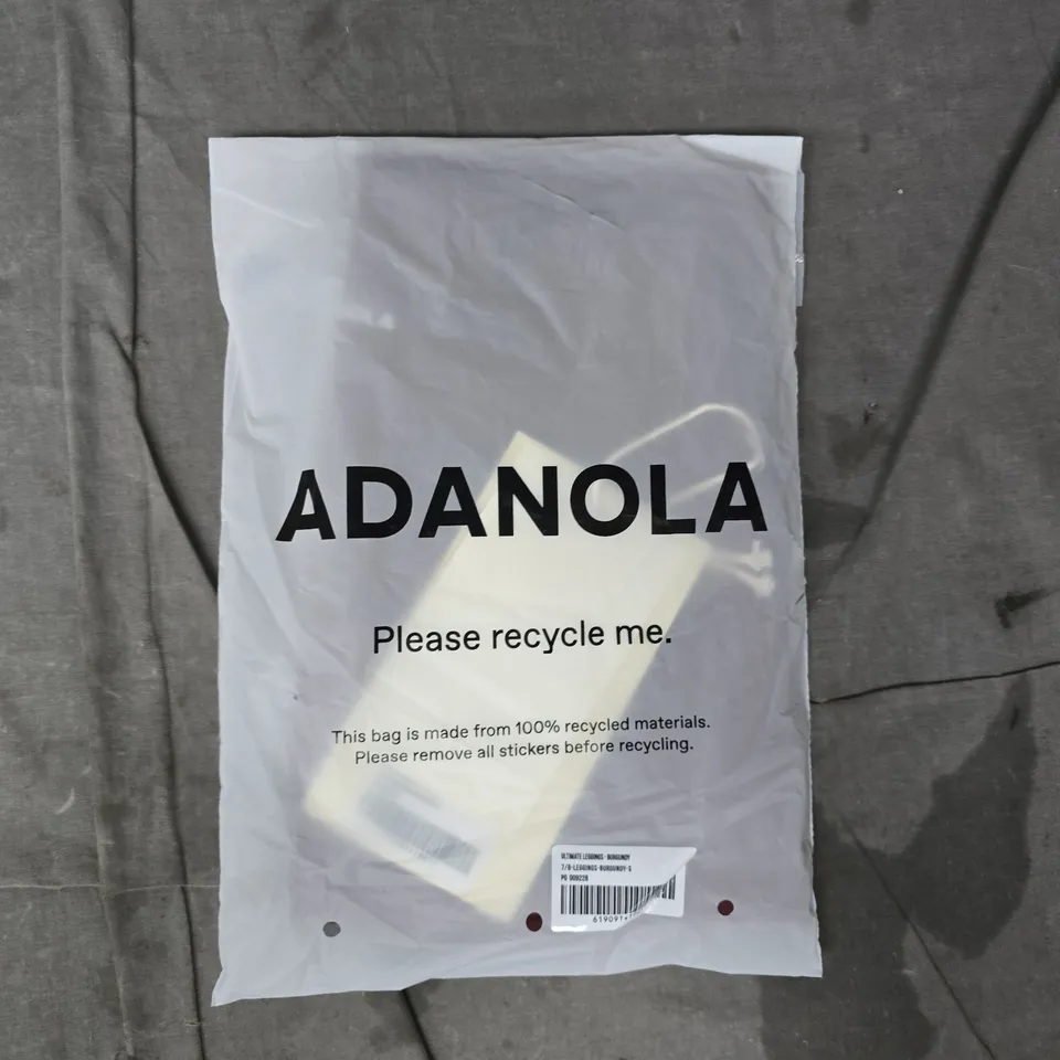 ADANOLA ULTIMATE 7/8 LEGGINGS IN BURGUNDY SIZE SMALL