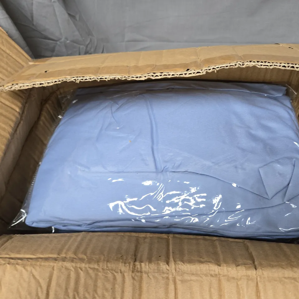 APPROXIMATELY 10 TOPAZ LUXI HOME COLLECTION DEEP FITTED SHEETS – MICROFIBER POLYESTER, BLUE - SUPER KING SIZE