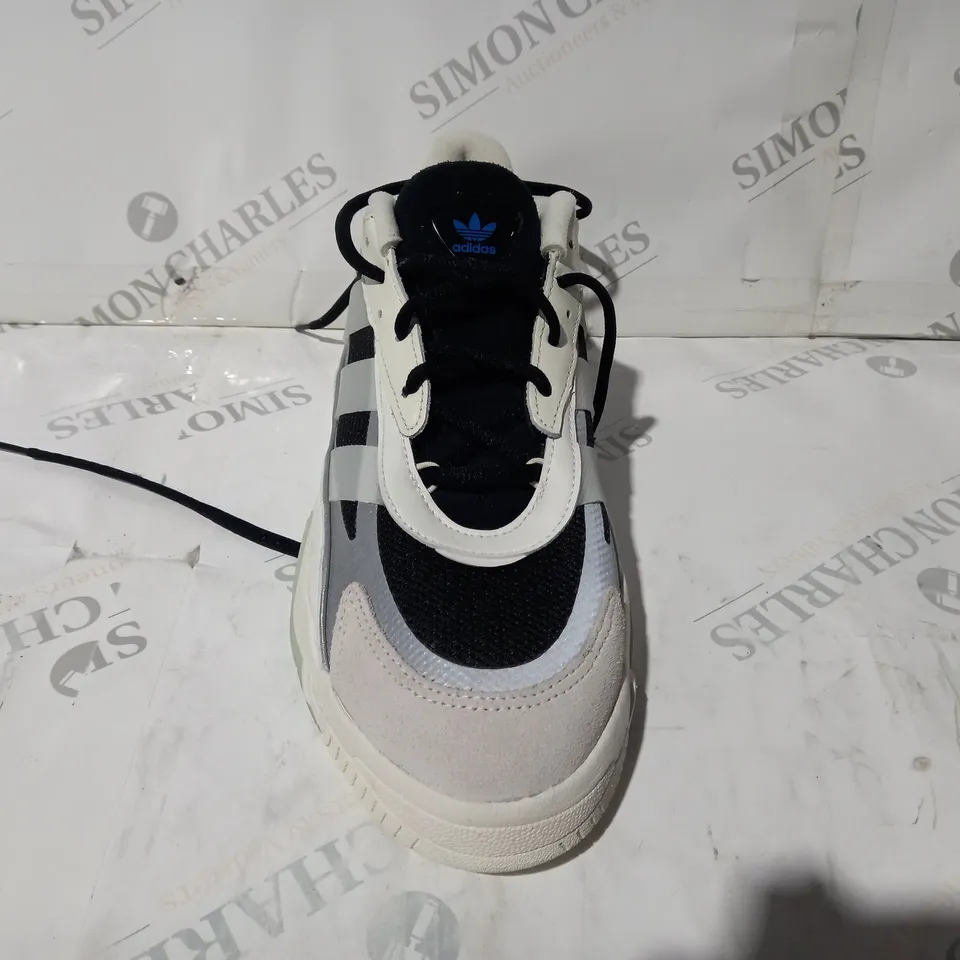 PAIR OF ADIDAS NITEBALL II TRAINERS IN BLACK/GREY/WHITE UK SIZE 10