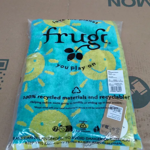 FRUGI LAGOON TOWEL β SUNSHINE SMILES, ONE SIZE (KIDS)