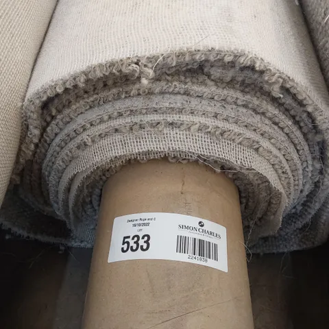 ROLL OF QUALITY LIGHT GREY CARPET APPROXIMATELY 4M × 8.85M