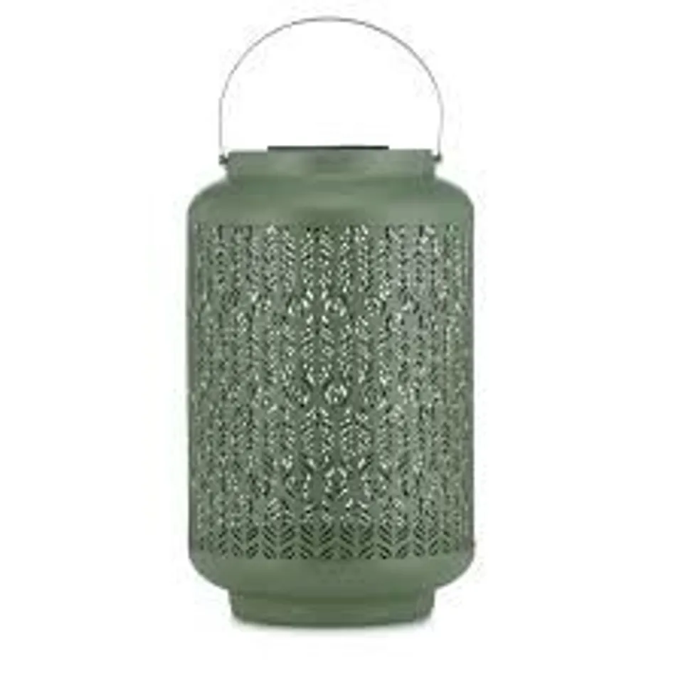 GARDEN REFLECTIONS FRETWORK LARGE SOLAR LANTERN