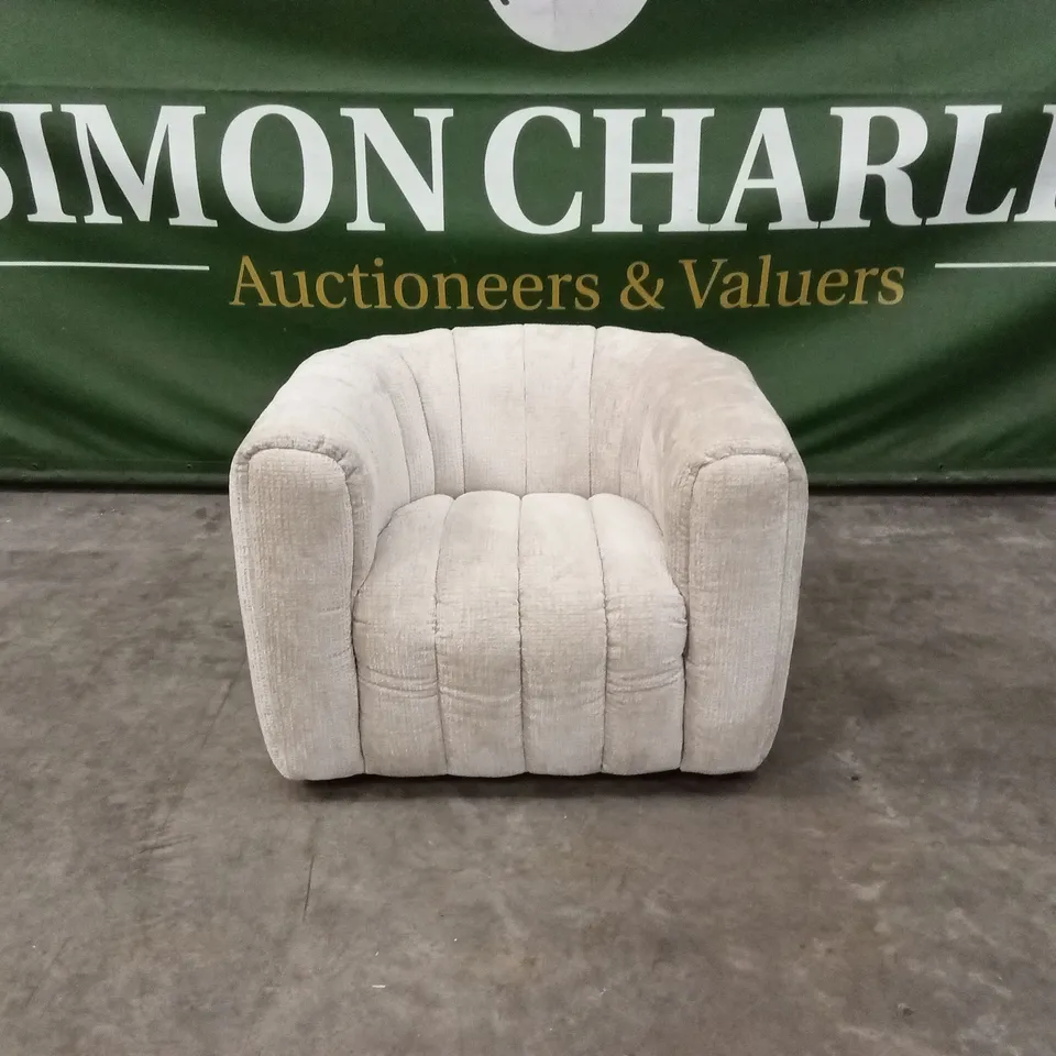 QUALITY DESIGNER FABRIC 360° SWIVEL ARMCHAIR