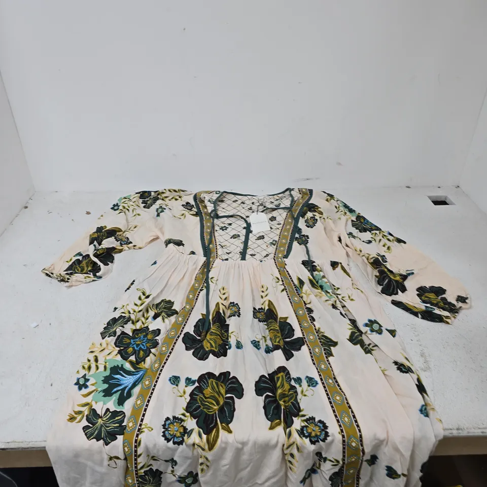 MONSOON WOMEN'S FLORAL PRINT DRESS – SIZE L (UK)