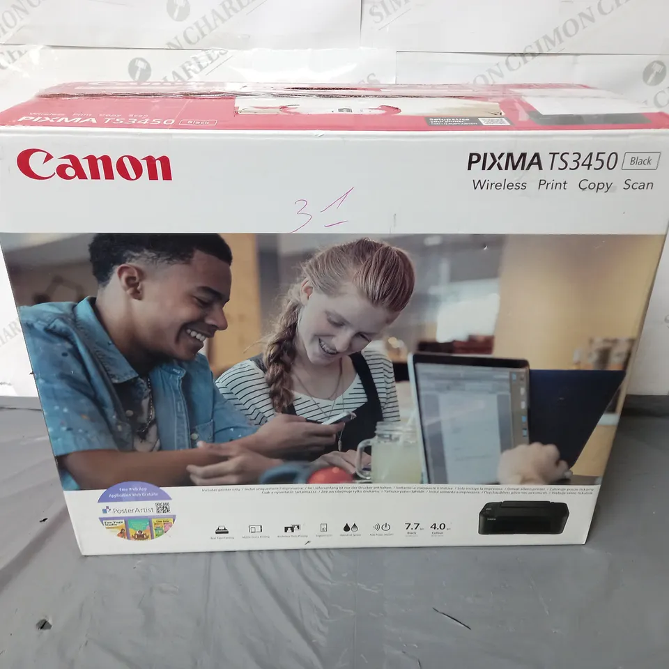 CANON PIXMA TS3450 BLACK RRP £49.99