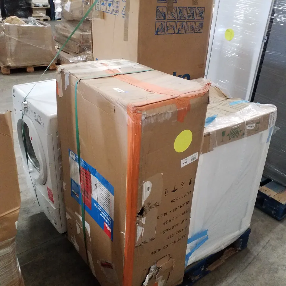 PALLET OF APPROXIMATELY 4 UNPROCESSED RAW RETURN HOUSEHOLD AND ELECTRICAL GOODS TO INCLUDE;