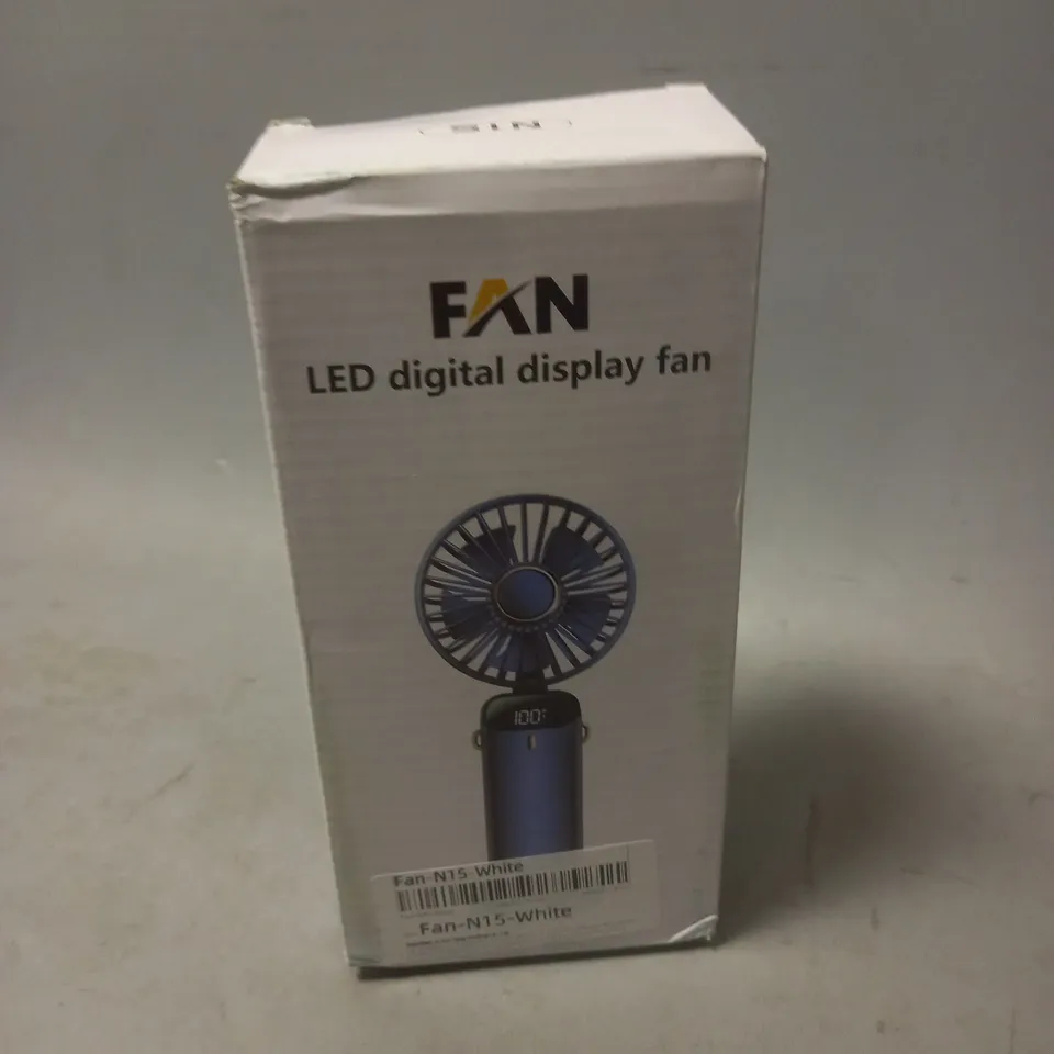 APPROXIMATELY 12 BOXED LED DIGITAL DISPLAY MINI FAN 