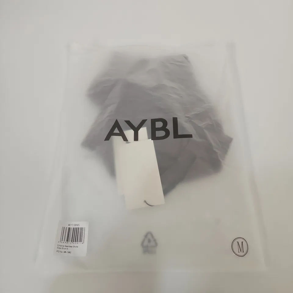 AYBL ENHANCE SEAMLESS SHORTS - SLATE BLUE, UK M