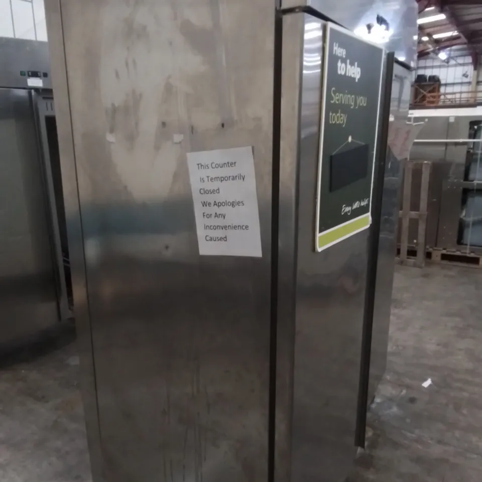 POLARIS COMMERCIAL SPA-TN-140 STAINLESS DOUBLE DOOR REFRIGERATED FOOD STORAGE UNIT