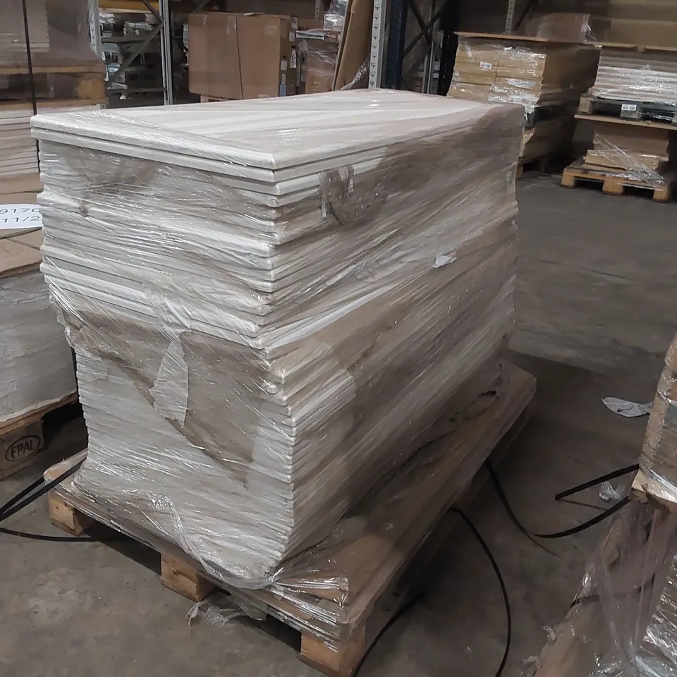 PALLET OF LARGE QUANTITY OF KITCHENS/BEDROOM REPLACEMENT CABINET DOOR/DRAWER/END PANELS IN ASSORTED SIZES