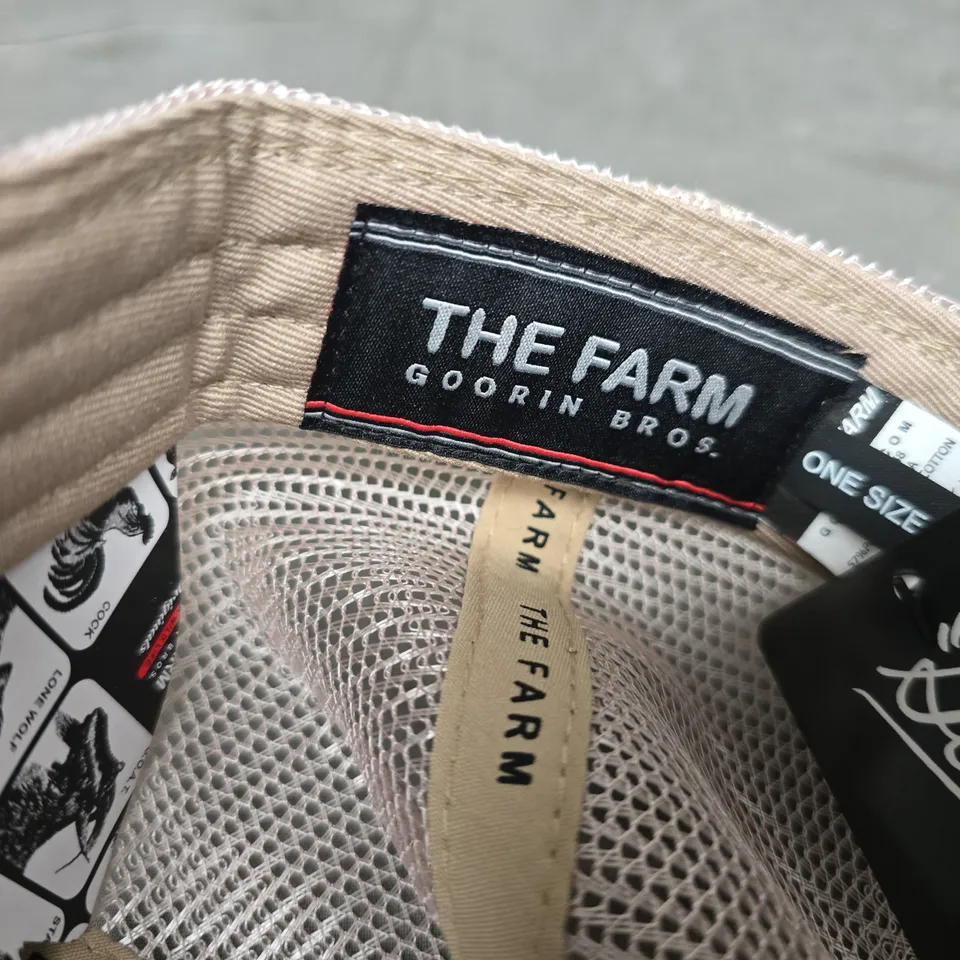 THE FARM BY GOORIN BROS. BEAR PATCH TRUCKER CAP – ONE SIZE