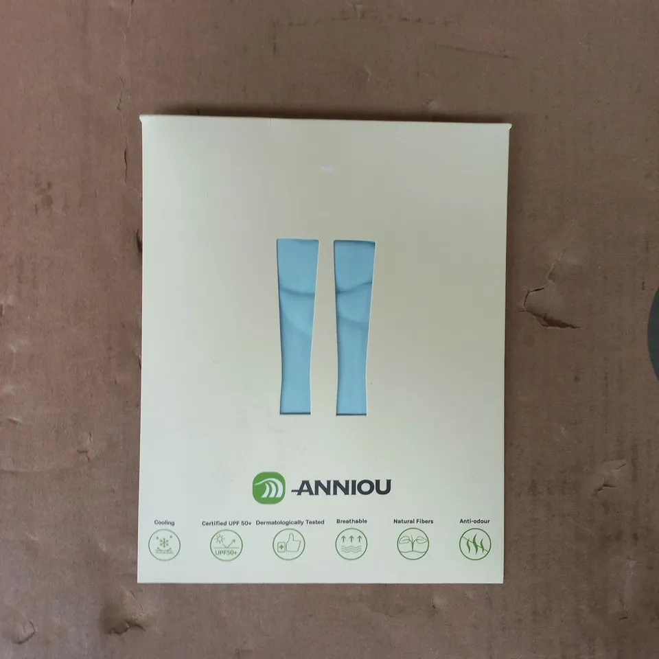 ANNIOU SUNSCREEN ARM SLEEVES IN BLUE SIZE SMALL