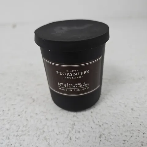 PECKSNIFF'S FRAGRANCED CANDLE NO.4 BOURBON & MANDARIN β MADE IN ENGLAND