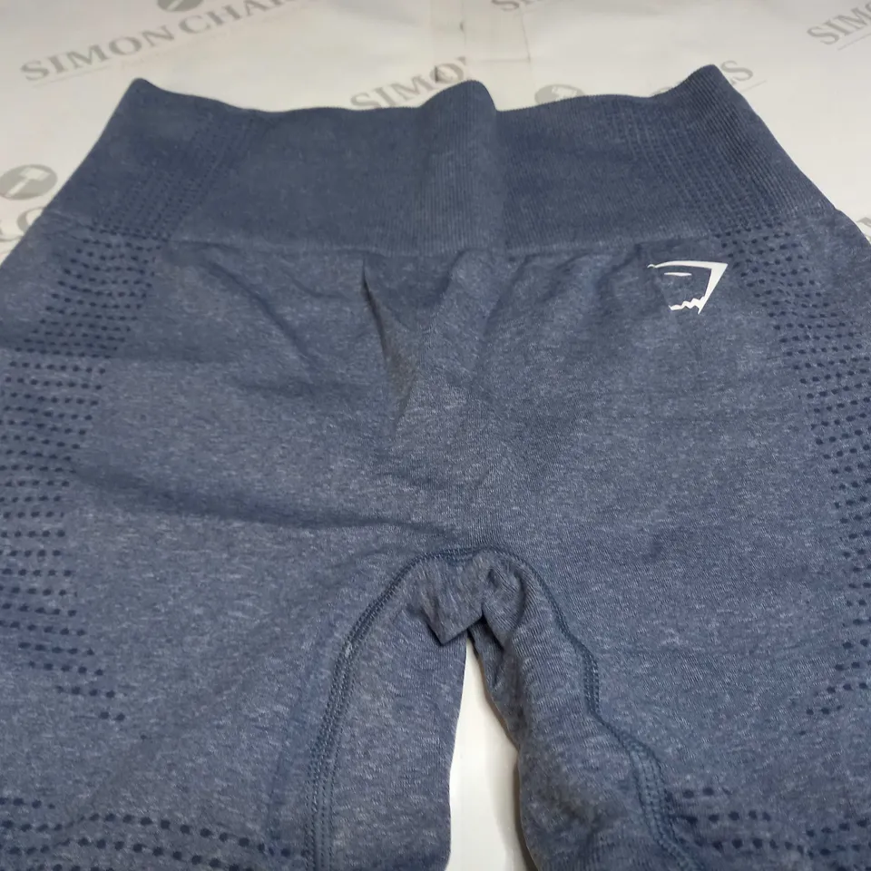 GYMSHARK VITAL SEAMLESS 2.0 SHORTS IN BLUE - SMALL