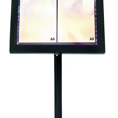 BOXED SECURIT MCS-4A4-BL-SET BLACK STAR LED INFORMATION DISPLAY WITH WHITE LEDS