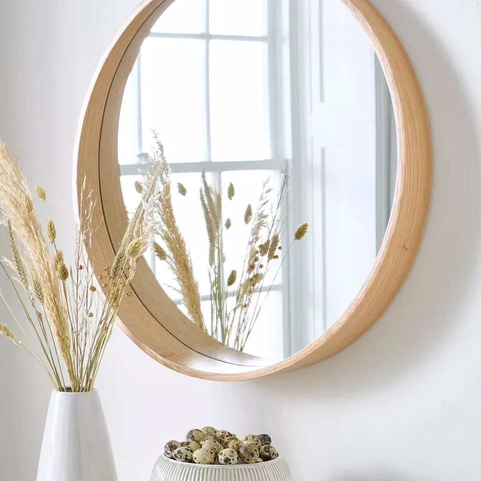 CESA ROUND NATURAL MIRROR 60CM