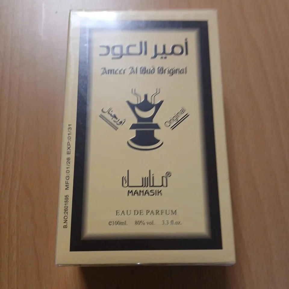 BOXED AND SEALED AMEER AL OUD ORIGINAL MANASIK EAU DE PARFUM 100ML