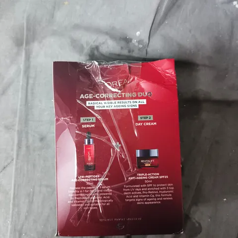 L’ORÉAL PARIS AGE-CORRECTING DUO – SERUM & DAY CREAM (FACIAL SKIN CARE)