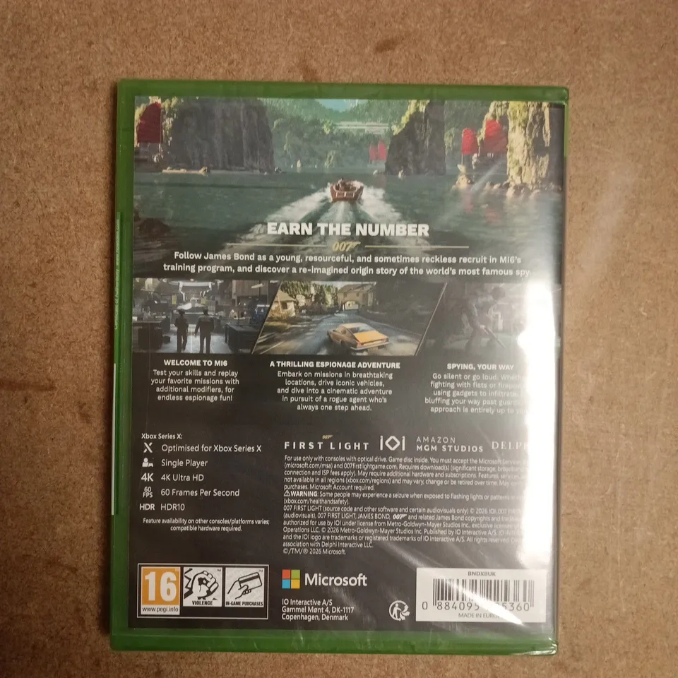 SEALED 007 FIRST LIGHT XBOX SERIES X VIDEO GAME