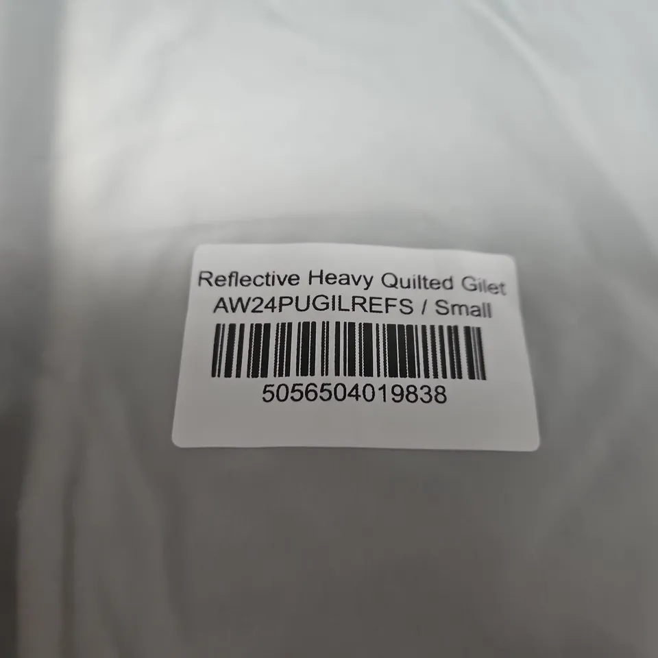 AZTEC DIAMOND REFLECTIVE HEAVY QUILTED GILET – SMALL