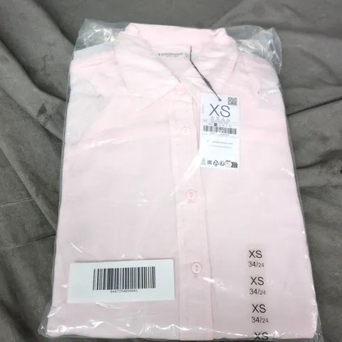 STRADIVARIUS PINK BUTTON-DOWN SHIRT – WOMEN’S XS (NEW WITH TAG)