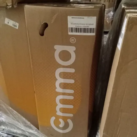 BOXED AND ROLLED MANUFACTURER REFURBISHED EMMA UK HYBRID MATTRESS 150 X 200CM (KING SIZE)