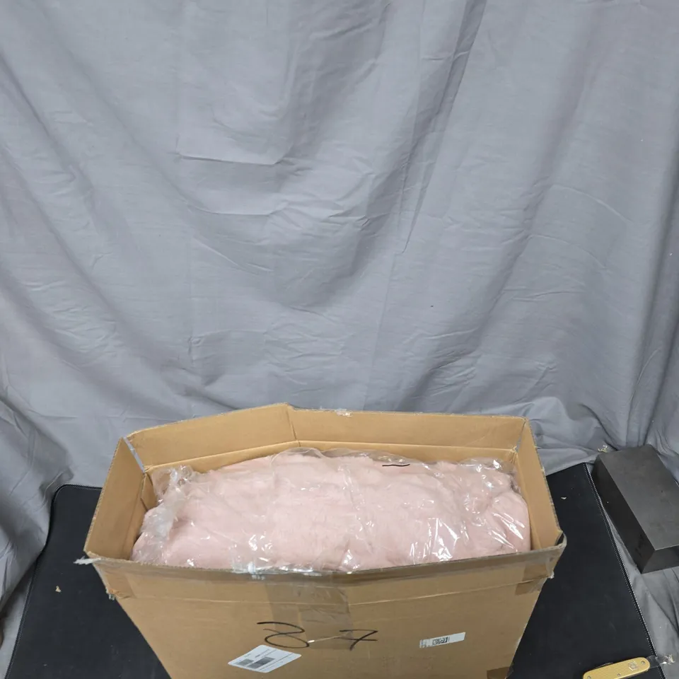 COZEE HOME LUXURY RUCHED FAUX FUR ABD VELVETSOFT HEATED THROW