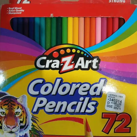 THREE CRAZ-ART COLORED PENCILS – 72-COLOUR PACK (BOXED)