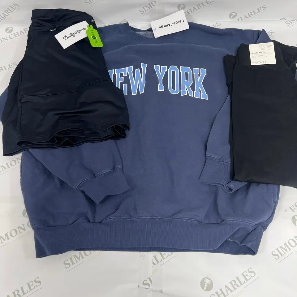 MEDIUM BOX OF ASSORTED CLOTHING TO INCLUDE H&M AND DAILYSPORTS