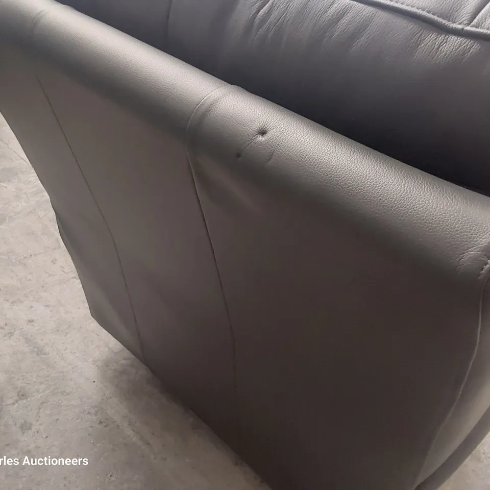 QUALITY BRITISH DESIGNER G PLAN SEATTLE POWER RECLINING EASY CHAIR CAMBRIDGE PETROL BLUE LEATHER 