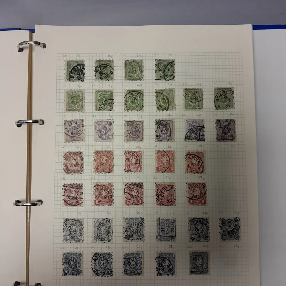 COLLECTORS BOOK OF VARIOUS GERMAN STAMPS FROM VARIOUS YEARS 