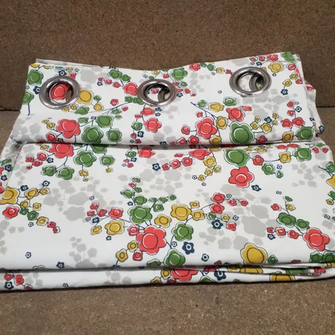 APRIL LINED EYELET ROOM DARKENING CURTAINS 