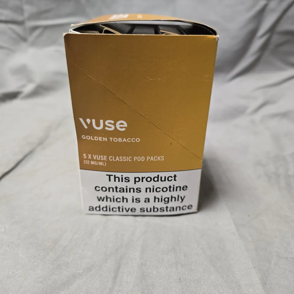 VUSE CLASSIC POD PACKS – GOLDEN TOBACCO (5 X 2 PODS, 12 MG/ML)