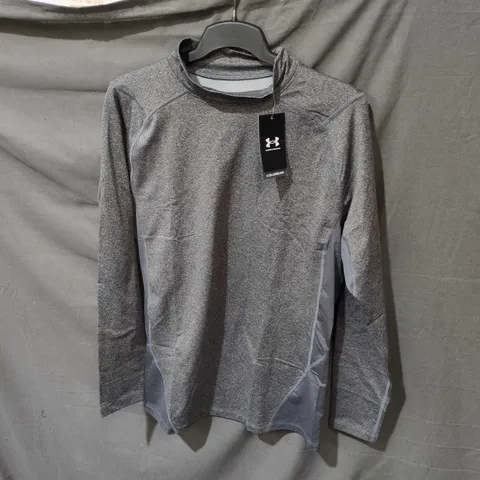 UNDER ARMOUR COLDGEAR LONG SLEEVE TOP – GREY, XXL NO UK SIZE 