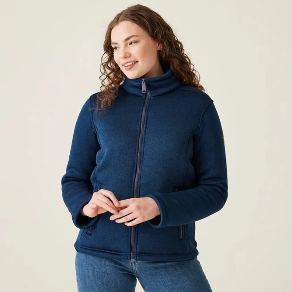 REGATTA WOMEN'S RAZIA II FULL ZIP FLEECE - NAVY UK SIZE 18