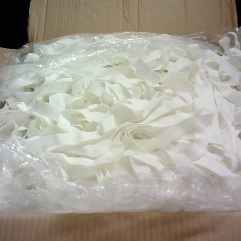 LARGE BOX OF BRAND NEW 20MM LATEX-FREE WOVEN ELASTIC CORD APPROX 1430M - 18KG 